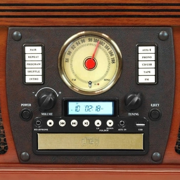 Victrola Navigator 8-in-1 Classic Bluetooth Record Player with USB Encoding - Picture 3 of 4